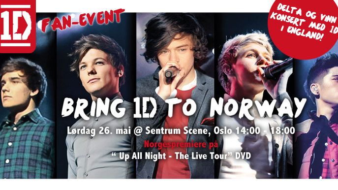 One Direction-hysteri i Oslo, lørdag 26. mai!