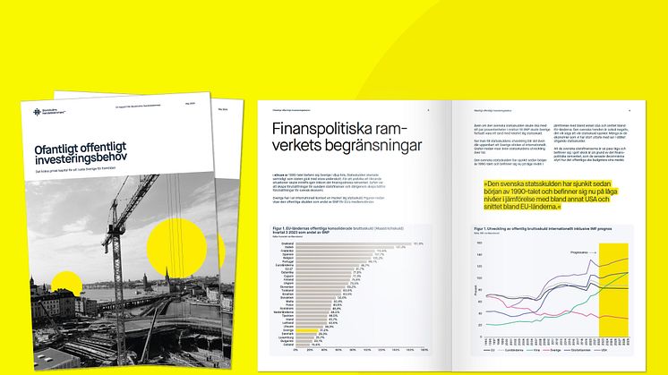 Ny rapport från Stockholms Handelskammare: Saknas investeringar för 1427 miljarder i Sverige
