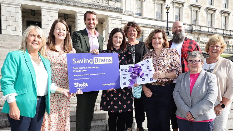 From left – Ciara Ferguson MLA, Nuala McAllister MLA, Alasdair O’Hara, Paula Bradshaw MLA, Kim Colhoun, Clodagh Dunlop, Paul McClean, Pam Tilson.