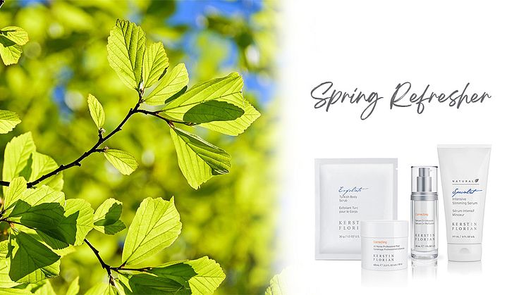 Spring Refresher - Kerstin Florian-produkter som ger frisk lyster och förbereder huden inför våren