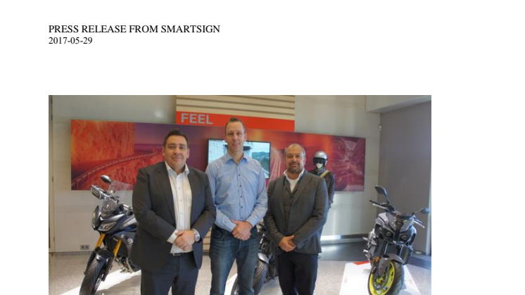 Yamaha Motor Europe väljer Smartsign & Samsung