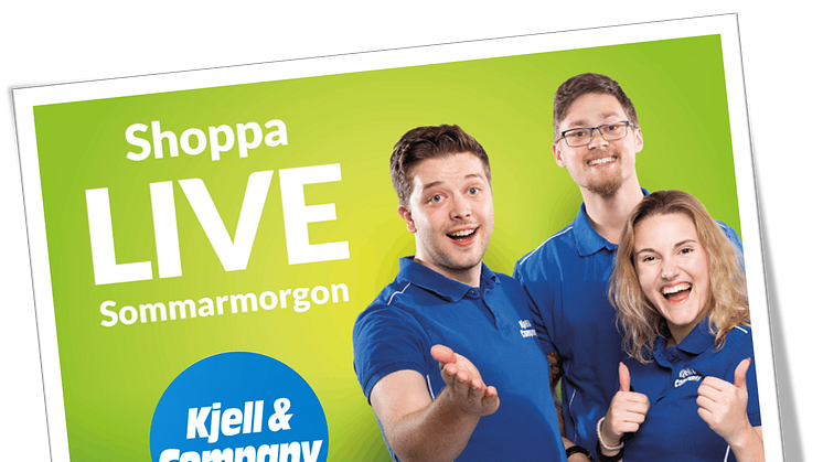 Kjell & Company och Showroom i samarbete för att etablera begreppet LiveShopping inom svensk handel
