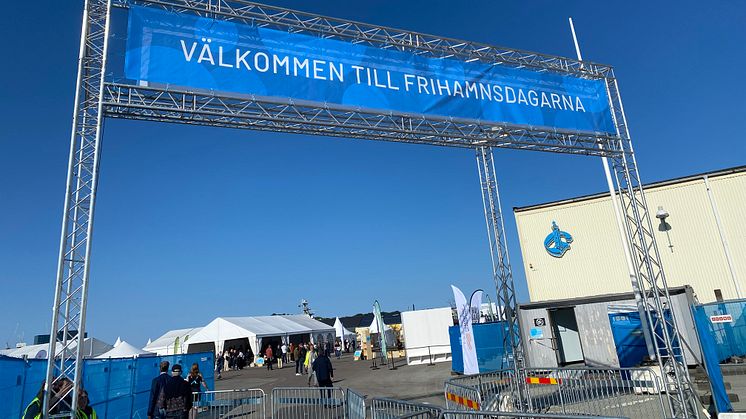 Bild från fjolårets upplaga av Frihamnsdagarna där Riksbyggen deltog som partner.