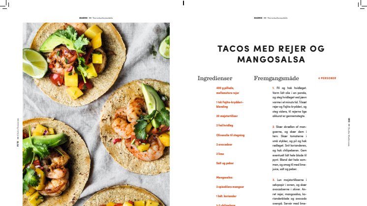 Opskrift: Tacos med rejer og mangosalsa