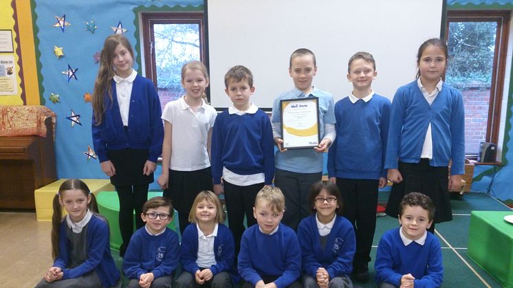 ​Suffolk school children get their crafting caps on for the Stroke Association