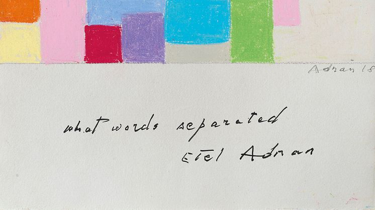 Etel Adnan, We have to reconnect what words separated, 2021