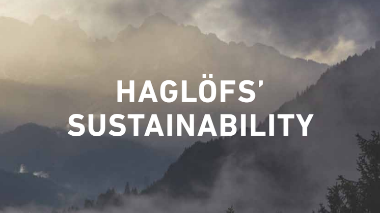Haglöfs' sustainability 