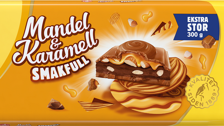 Freia Smakfull Mandel & Karamell, 300g