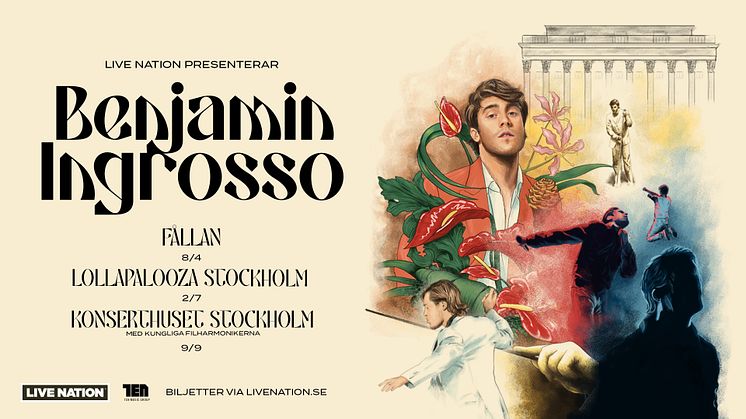 BENJAMIN INGROSSO GÖR TRE UNIKA KONSERTER UNDER 2022