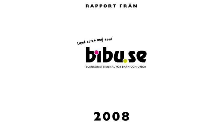 Rapport om bibu.se 2008