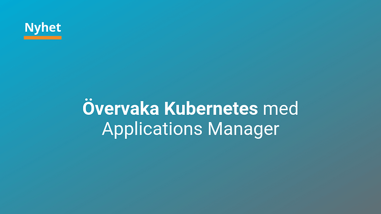 Övervaka Kubernetes med Applications Manager