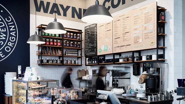 Waynes Coffee kafe koncept