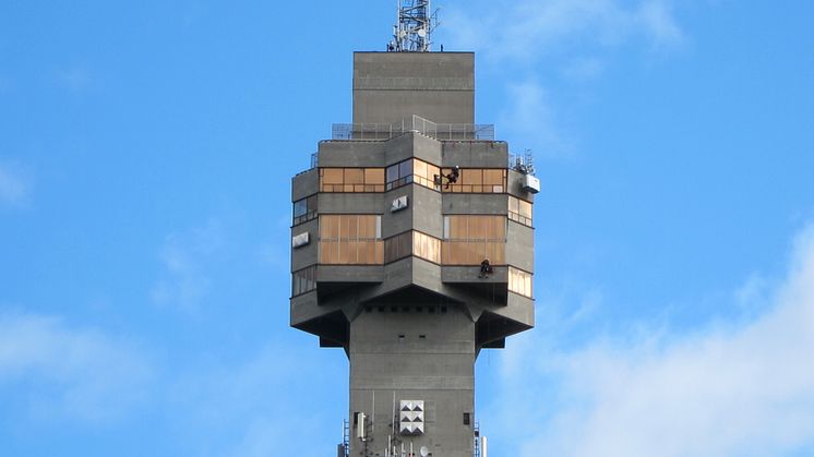 Reparation av betongskador Kaknästornet Stockholm