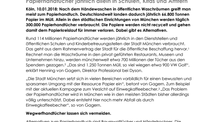 Münchens Papiermüll-Pyramiden: 114 Millionen Papierhandtücher jährlich allein in Schulen, Kitas und Ämtern 