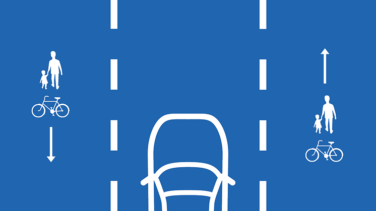 Bymiljöväg för bättre trafikmiljö för gående och cyklister på Kåsjövägen i Partille