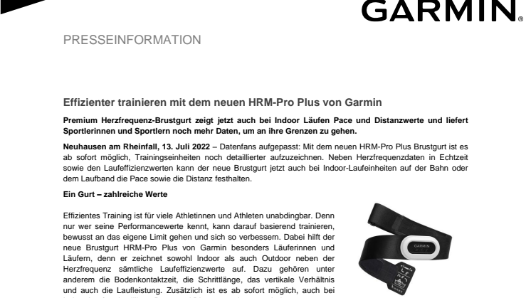 Garmin PM HRM-Pro Plus