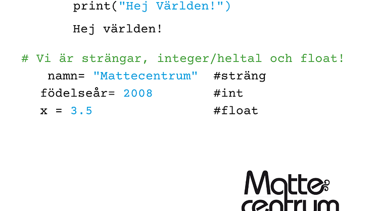 Mattecentrum erbjuder nu en gratis kurs i programmeringsspråket Python