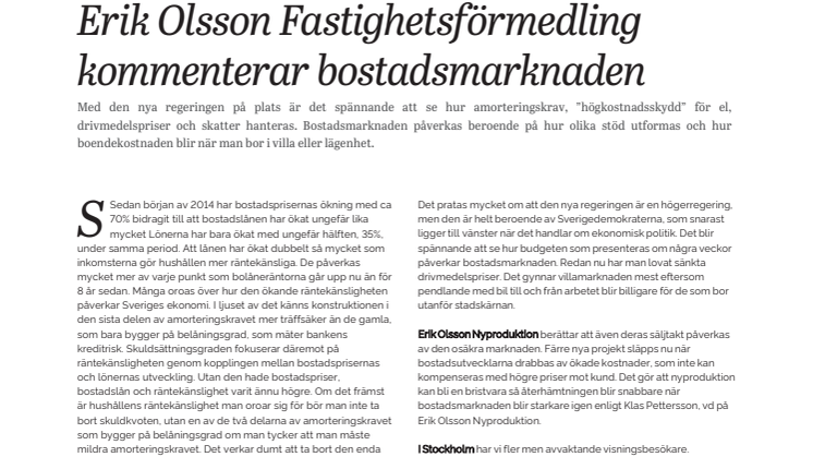 Erik Olsson Fastighetsförmedling kommenterar bostadsmarknaden 20 okt 22.pdf
