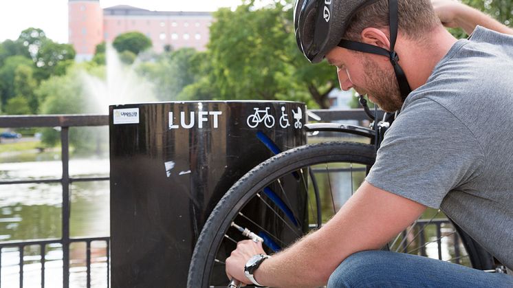 Uppsala kommun är en av de nya kommunerna på topplistan. De har bland annat arbetat mycket med cykeltrafiken i staden. Foto Ana Vera Burin Batarra