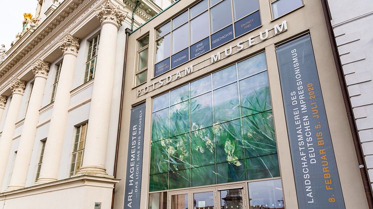Der Eingang des Potsdam Museum befindet sich auch in der Nähe vom Museum Barberini, so das man die laufende Monet-Ausstellung mit einem Besuch bei „Hagemeister" kombinieren kann. Foto: TMB-Fotoarchiv/Steffen Lehmann. 