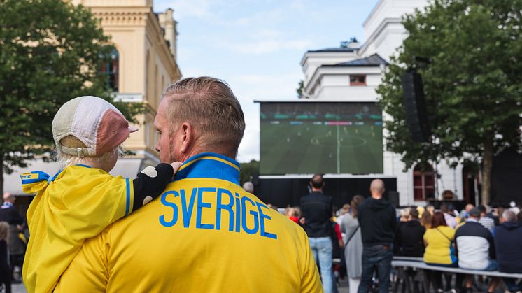 Se matchen Sverige-Spanien på storbildsskärm