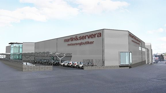 Martin & Servera bygger ny restaurangbutik i Bromma!