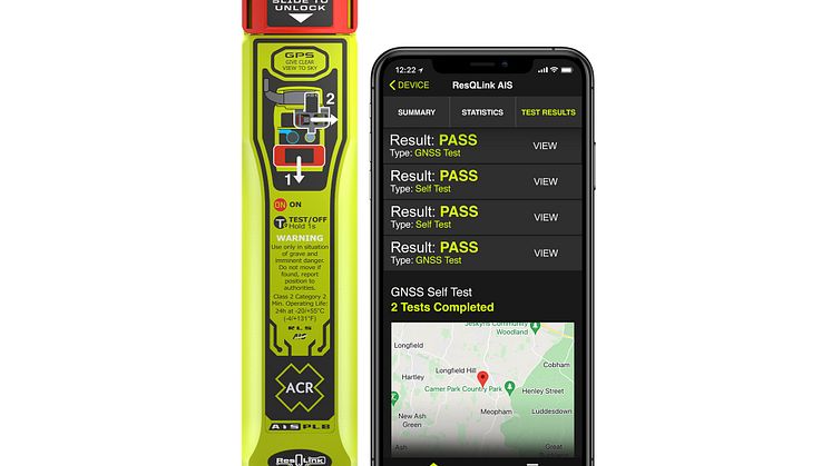 ACR Electronics ResQLink AIS PLB with mobile phone app