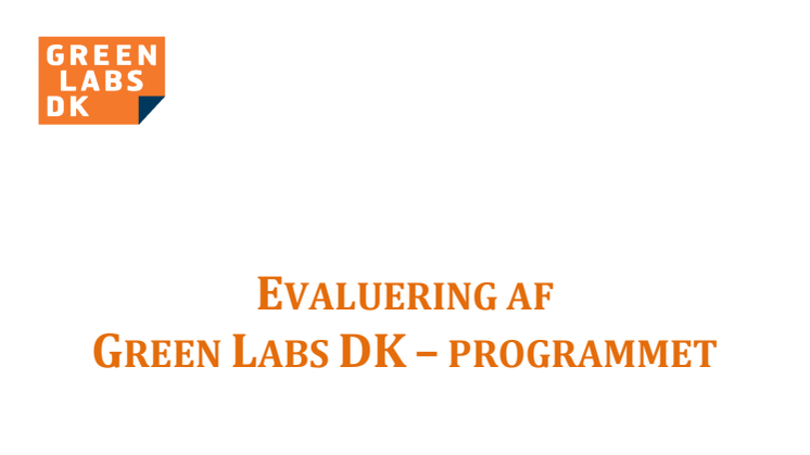 Evaluering af Green Labs DK programmet