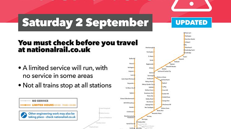 GTR routes operating on strike day 2 Sept 2023