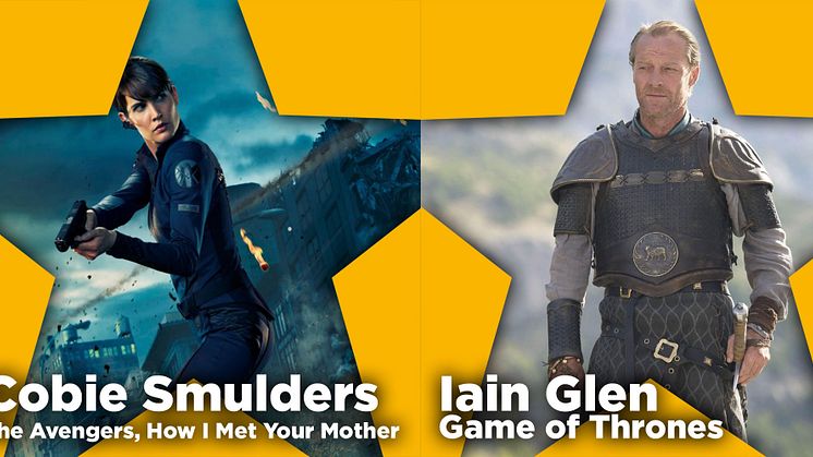 Cobie Smulders från How I Met Your Mother och Iain Glen från Game of Thrones gästar Comic Con Stockholm.