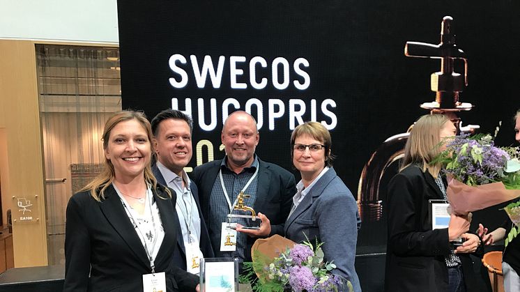 Glada pristagare mottog igår Swecos Hugo-priset för Årets Innovatör.
