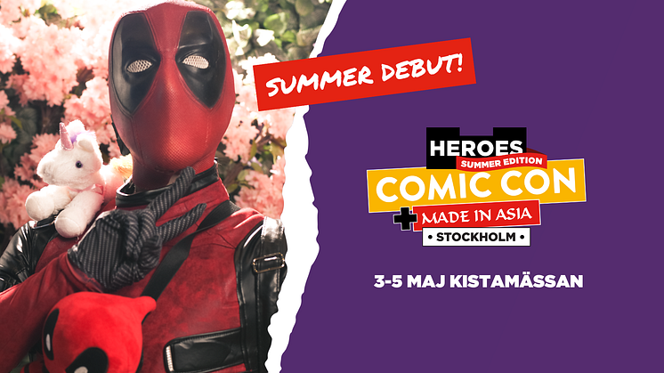 Premiär för Comic Con Stockholm Summer 3-5 maj