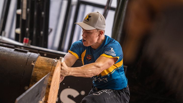 Ferry Svan (26) är redo att ta revansch när TIMBERSPORTS® säsongen drar igång.