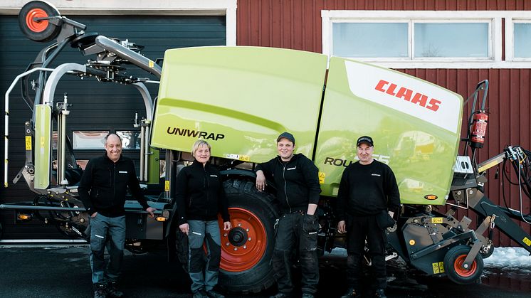 Lars och Gun-Marie Stenlund tillsammans med Johan Stenlund och Peder Magnusson. Foto: Jonas Burman