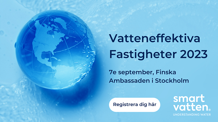 Vi har nöjet att bjuda in er till evenemanget "Vatteneffektiva Fastigheter" som arrangeras i år igen på Finska Ambassaden i Stockholm.