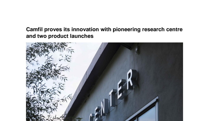 Camfil proves its innovation with pioneering research centre and two product launches