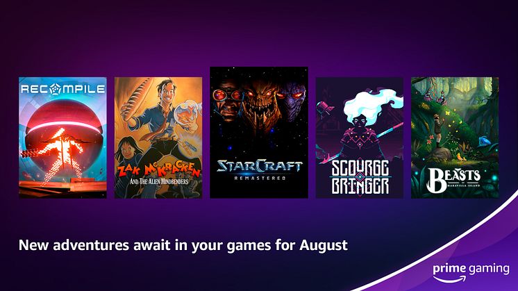 Prime Gaming Reveals August 2022 Offerings 