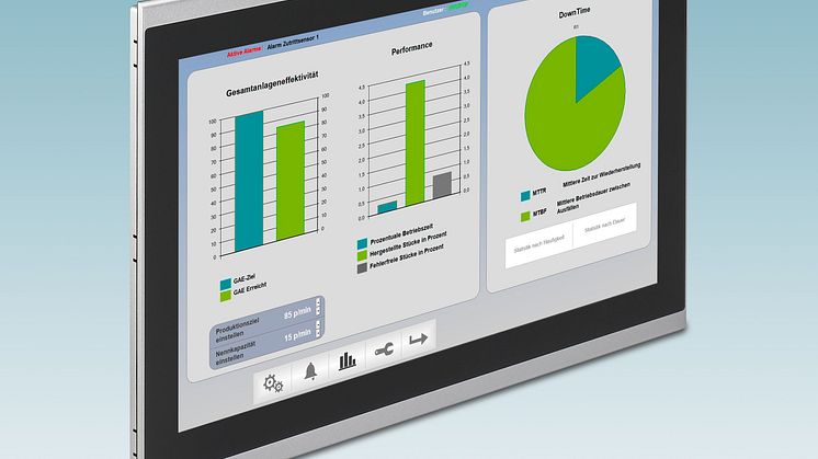 Touch panels for sophisticated visualisation solutions