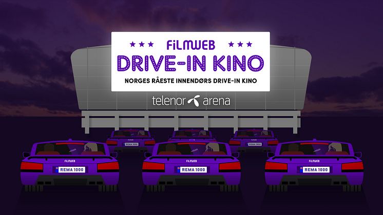 I påsken åpner landets nye drive-in kino i Telenor Arena.