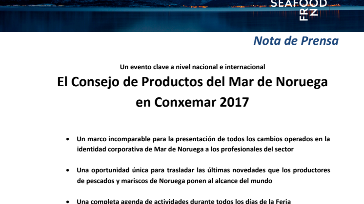 El Consejo de Productos del Mar de Noruega en Conxemar 2017