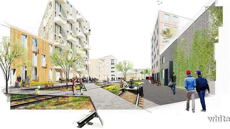 I den nya lokalen ska samhällsbyggnad visa upp framtidens Piteå för medborgarna    Illustration: White arkitekter