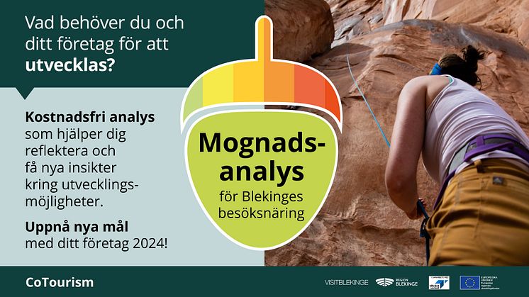 Visit Blekinge lanserar unikt mognadsverktyg för besöksnäringen