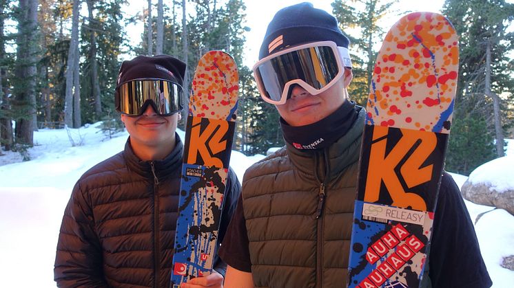 Både Hugo Burvall och Isak Davidsson tog sig vidare till final på världscupen i slopestyle. Foto: Kristofer Fahlgren.