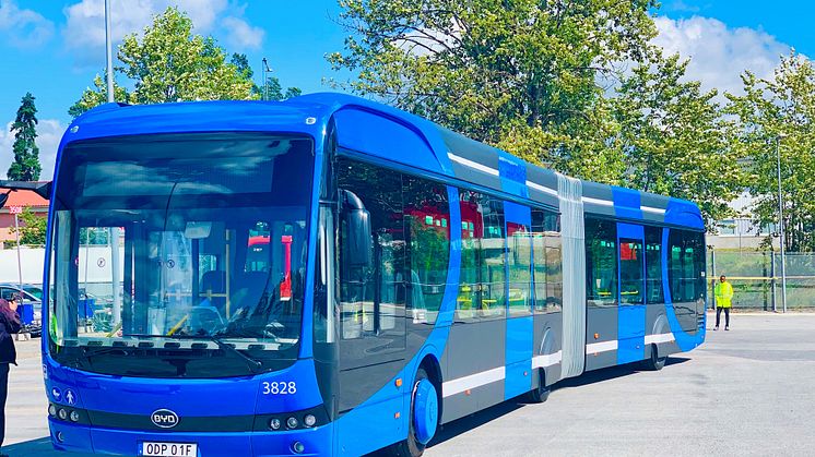 ​Invigning av Sveriges första elektriska BRT-linje