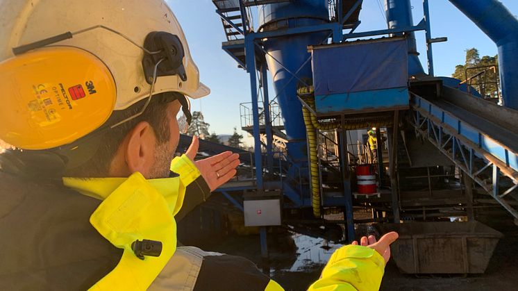 Pär Johnsson, Platschef Kuusakoski berättar om invsteringar och förbättringar på plats i Gävle hamn