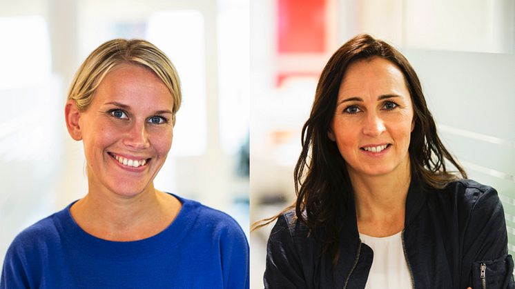 ​Karolina Brick, miljöchef på Riksbyggen och ​Therese Berg, hållbarhetschef Riksbyggen,