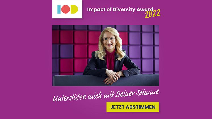 Impact of Diversity Award 2022: BdS-Hauptgeschäftsführerin Andrea Belegante in der Kategorie „Gender Inclusion“ nominiert. Stimmen Sie jetzt ab!