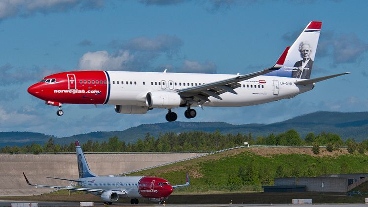 Stark passagerartillväxt för Norwegian i augusti