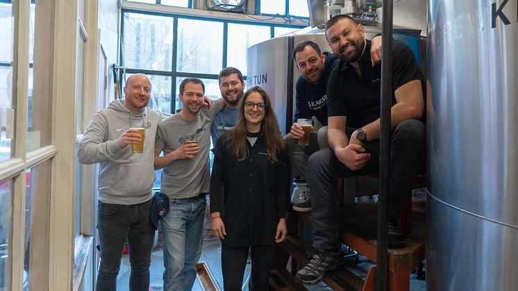 Collaboration Brew mit der Karlsberg Brauerei und der Big Time Brewery in Seattle