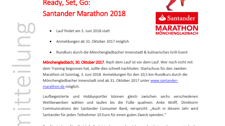 Ready, Set, Go:  Santander Marathon 2018